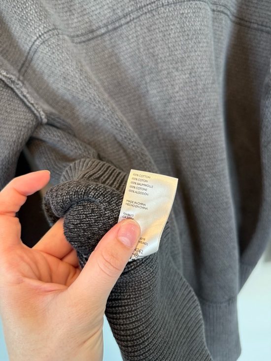 Like New Free People Camomile Oversized Cardigan in Washed Black Size Small - Picture 9 of 12